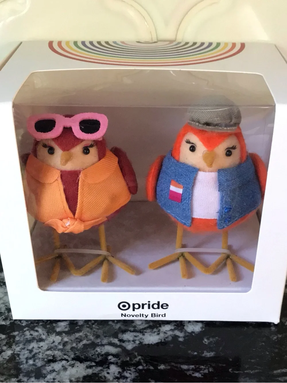 Target Featherly Friend PRIDE Mini Birds 2025 LGBTQIA 2 Pk GAL & PAL SEALED